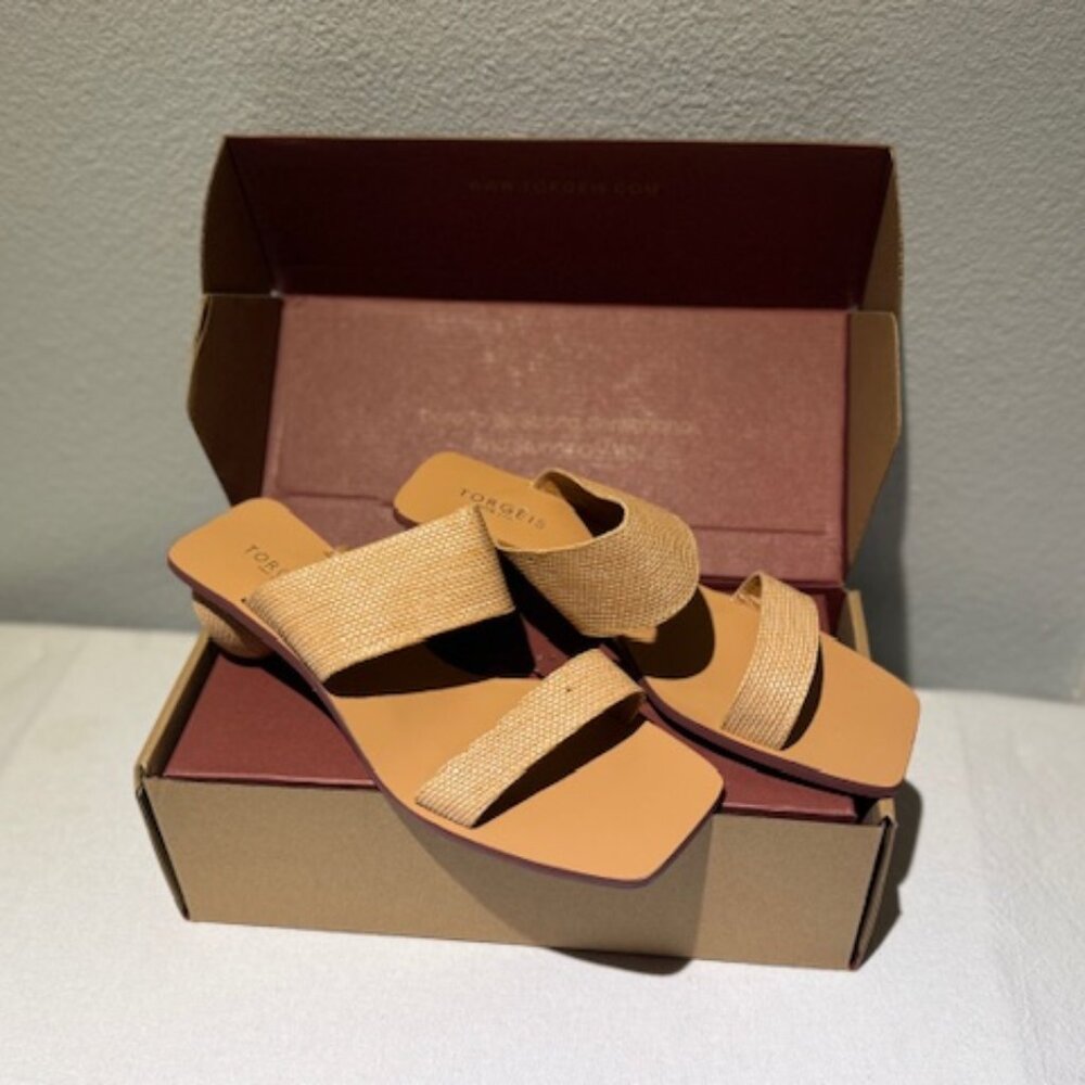 Torgeis Yara Orb Heel Sandals – Natural – Size 9